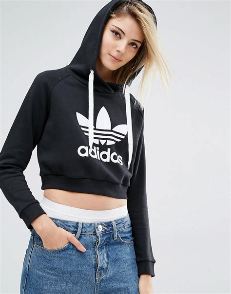 adidas cropped hoodies|cropped hoodie adidas originals.